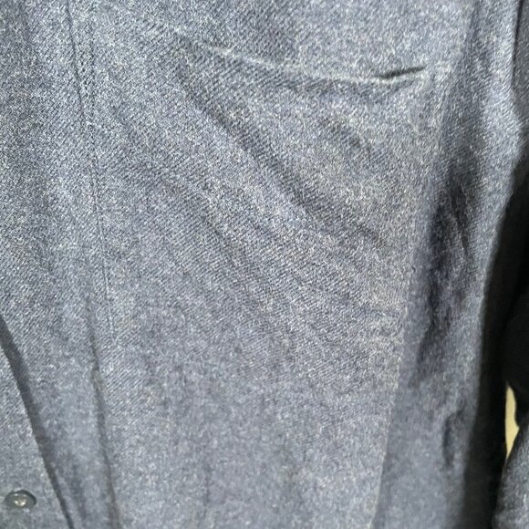 Untuckit Fuligni Brushed Flannel Shirt Mens XXL Blue Button Up 100% Cotton L/S - Picture 2 of 7